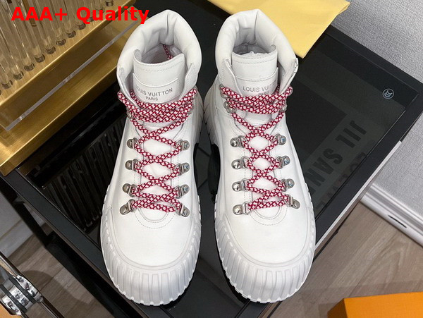 Louis Vuitton Ruby Flat Ranger in White Calf Leather 1AAM20 Replica