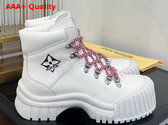 Louis Vuitton Ruby Flat Ranger in White Calf Leather 1AAM20 Replica