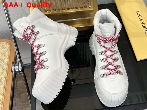 Louis Vuitton Ruby Flat Ranger in White Calf Leather 1AAM20 Replica