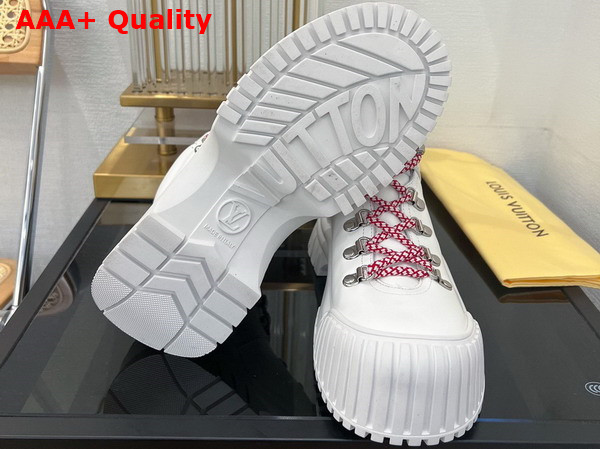 Louis Vuitton Ruby Flat Ranger in White Calf Leather 1AAM20 Replica