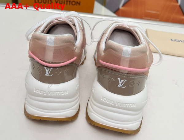 Louis Vuitton Run 55 Sneaker Beige Mix of Materials 1ABVMW Replica