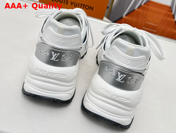 Louis Vuitton Run 55 Sneaker Denim Blue Monogram Denim 1ABHQN Replica