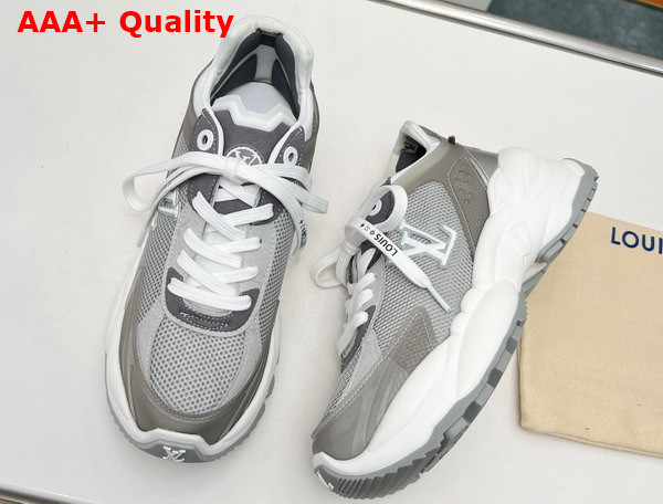 Louis Vuitton Run 55 Sneaker Gray Mix of Material 1ABVJ4 Replica