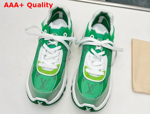 Louis Vuitton Run 55 Sneaker Green Mix of Materials 1AB3BQ Replica