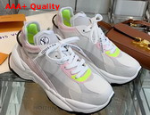 Louis Vuitton Run 55 Sneaker Grey Mix of Materials 1A9H67 Replica