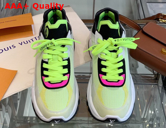 Louis Vuitton Run 55 Sneaker Yellow Mix of Materials 1A9H4V Replica