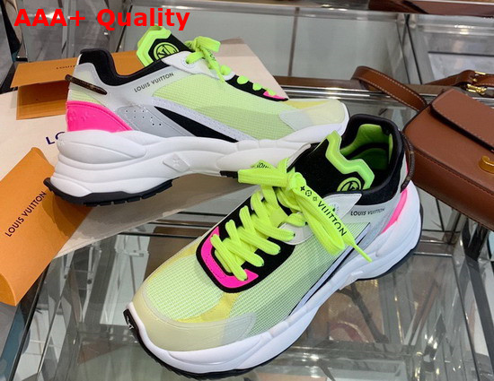 Louis Vuitton Run 55 Sneaker Yellow Mix of Materials 1A9H4V Replica