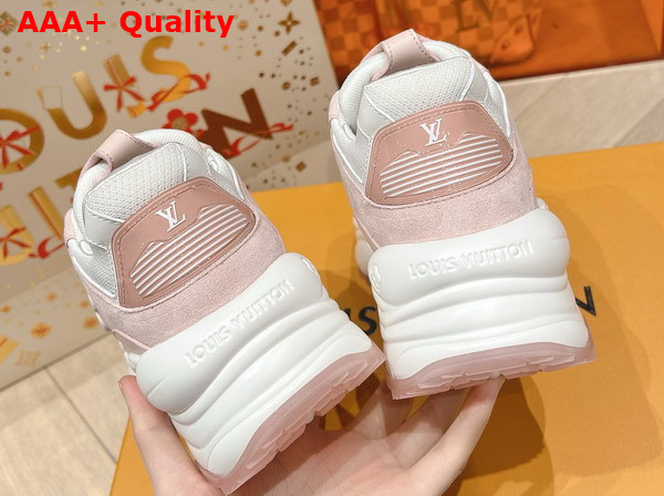 Louis Vuitton Run 55 Sneaker in Rose Clair Pink Mix of Materials 1ACGP4 Replica