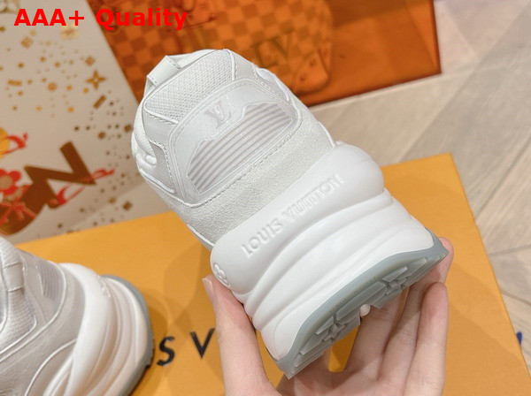 Louis Vuitton Run 55 Sneaker in White Mix of Materials 1ACGQG Replica