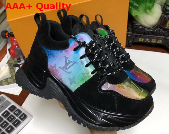 Louis Vuitton Run Away Pulse Sneaker Mix Material with Black Suede Leather Replica