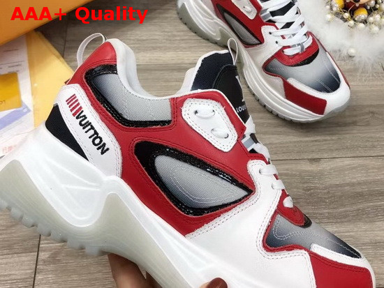 Louis Vuitton Run Away Pulse Sneaker Red Mix of Materials 1A5YSY Replica