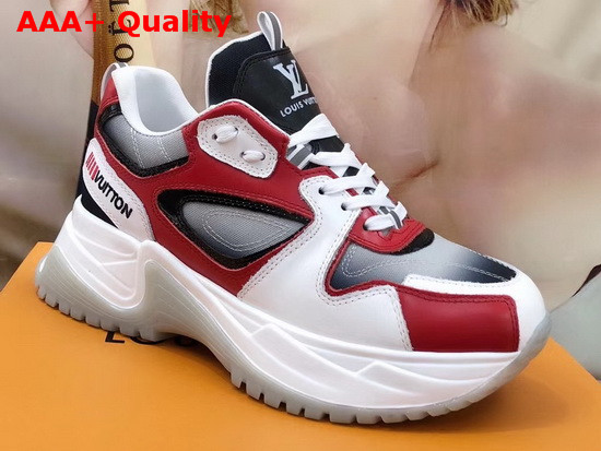 Louis Vuitton Run Away Pulse Sneaker Red Mix of Materials 1A5YSY Replica