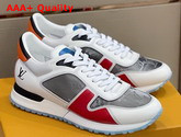 Louis Vuitton Run Away Sneaker Red Mix of Materials with Transparent Details Replica