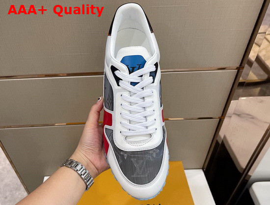 Louis Vuitton Run Away Sneaker Red Mix of Materials with Transparent Details Replica