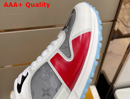 Louis Vuitton Run Away Sneaker Red Mix of Materials with Transparent Details Replica