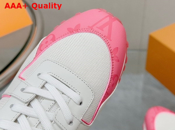 Louis Vuitton Run Away Sneaker White Mesh Calf Leather with Pink Monogram Details 1AB1SG Replica