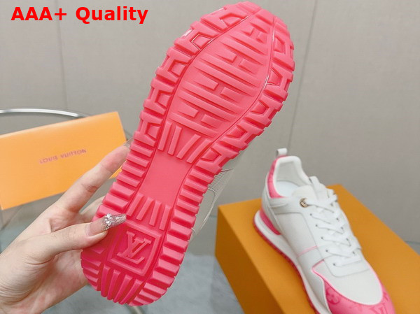 Louis Vuitton Run Away Sneaker White Mesh Calf Leather with Pink Monogram Details 1AB1SG Replica