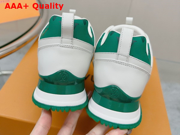 Louis Vuitton Run Away Sneaker White Mesh and Calf Leather with Green Monogram Details 1AB1TC Replica