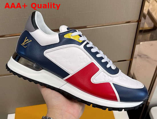 Louis Vuitton Run Away Sneaker White and Red Calf Leather Replica