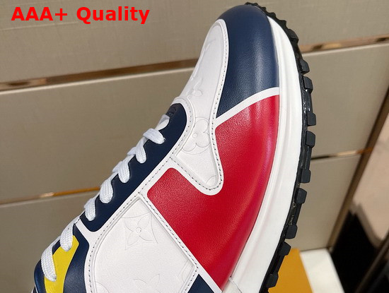 Louis Vuitton Run Away Sneaker White and Red Calf Leather Replica