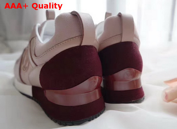 Louis Vuitton Run Away Sneaker in Pink Smooth and Suede Calfskin Replica