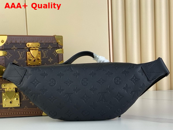 Louis Vuitton Rush Bumbag in Black Monogram Shadow Calfskin Leather M47058 Replica