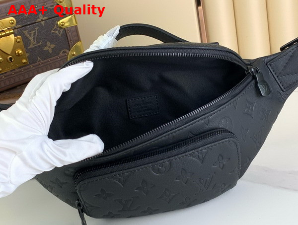 Louis Vuitton Rush Bumbag in Black Monogram Shadow Calfskin Leather M47058 Replica