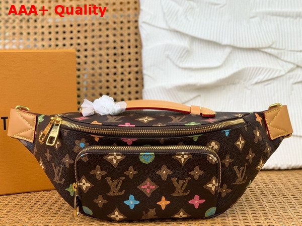 Louis Vuitton Rush Bumbag in Chocolate Monogram Craggy Coated Canvas M24858 Replica