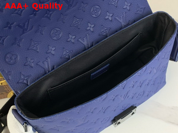 Louis Vuitton S Cape Messenger Bag in Sapphire Taurillon Monogram Embossed Cowhide Leather M11692 Replica