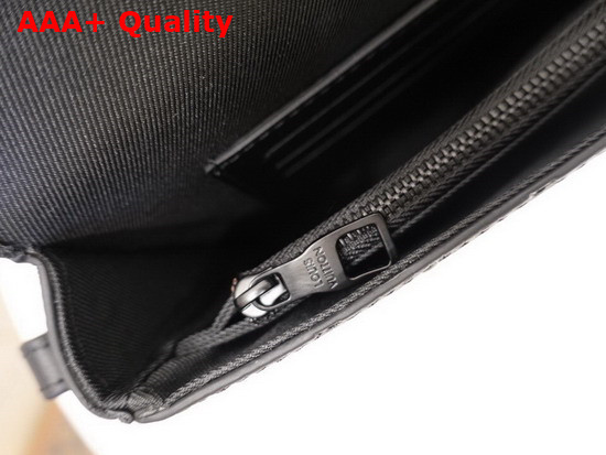 Louis Vuitton S Lock A4 Pouch Taurillon Monogram Black M80582 Replica