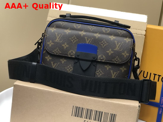 Louis Vuitton S Lock Messenger Blue Monogram Macassar Coated Canvas M45863 Replica