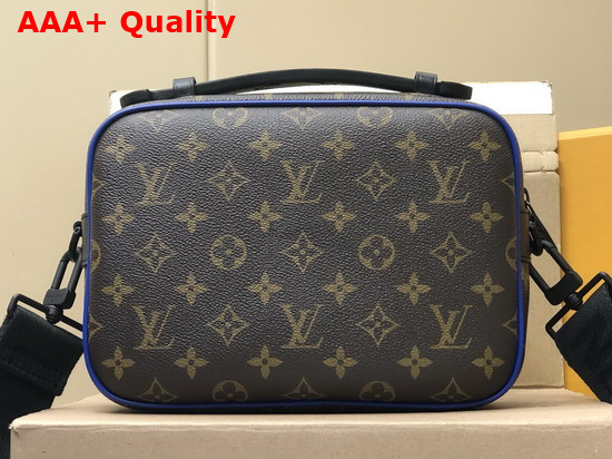 Louis Vuitton S Lock Messenger Blue Monogram Macassar Coated Canvas M45863 Replica