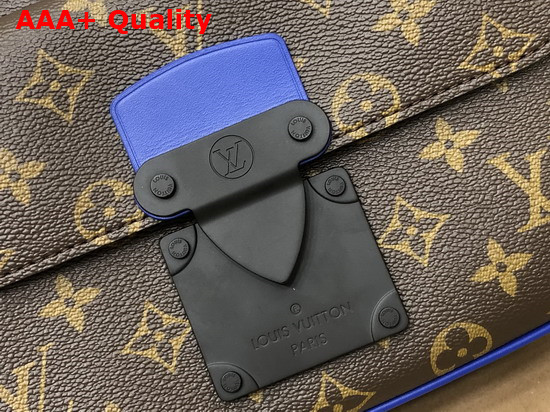 Louis Vuitton S Lock Messenger Blue Monogram Macassar Coated Canvas M45863 Replica