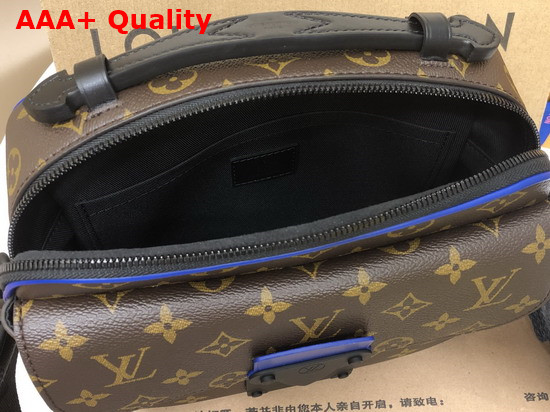 Louis Vuitton S Lock Messenger Blue Monogram Macassar Coated Canvas M45863 Replica