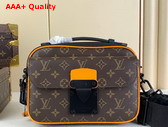 Louis Vuitton S Lock Messenger Radiant Sun Monogram Macassar Coated Canvas M46688 Replica