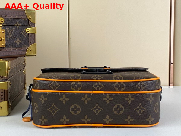 Louis Vuitton S Lock Messenger Radiant Sun Monogram Macassar Coated Canvas M46688 Replica