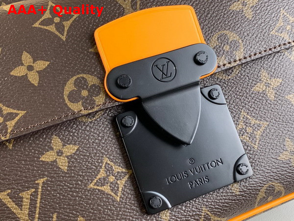 Louis Vuitton S Lock Messenger Radiant Sun Monogram Macassar Coated Canvas M46688 Replica