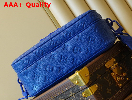 Louis Vuitton S Lock Messenger Taurillon Monogram Blue M58488 Replica