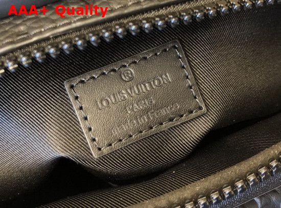 Louis Vuitton S Lock Messenger in Black Monogram Embossed Taurillon Cowhide Leather M58489 Replica