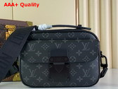 Louis Vuitton S Lock Messenger in Monogram Eclipse Canvas Replica