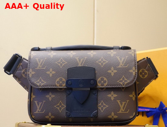 Louis Vuitton S Lock Sling Bag Monogram Macassar Canvas M45807 Replica