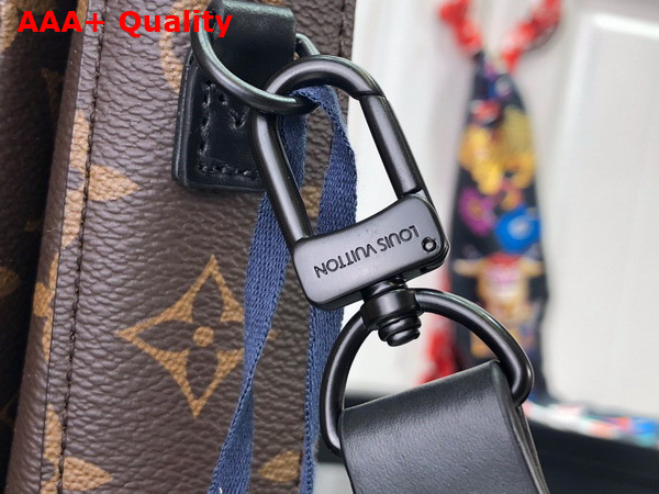 Louis Vuitton S Lock Vertical Wearable Wallet Monogram Macassar Coated Canvas and Black Cowhide Leather M81522 Replica