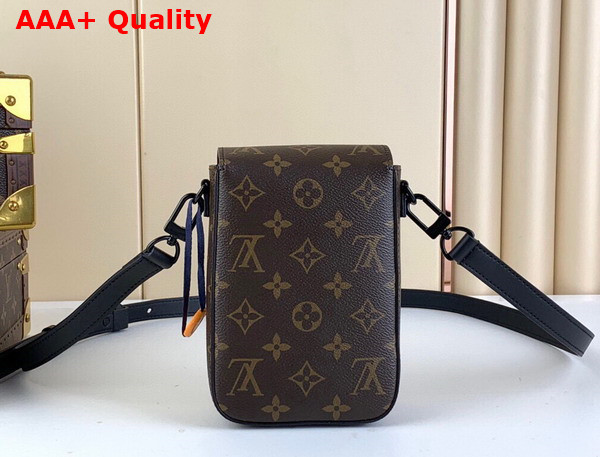 Louis Vuitton S Lock Vertical Wearable Wallet Monogram Macassar Coated Canvas and Natural Cowhide Leather Trim Replica