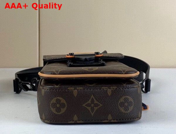 Louis Vuitton S Lock Vertical Wearable Wallet Monogram Macassar Coated Canvas and Natural Cowhide Leather Trim Replica