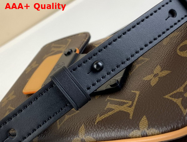 Louis Vuitton S Lock Vertical Wearable Wallet Monogram Macassar Coated Canvas and Natural Cowhide Leather Trim Replica