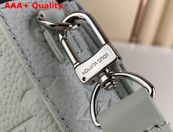 Louis Vuitton S Lock Vertical Wearable Wallet in Mineral Gray Taurillon Monogram Cowhide Leather M82568 Replica