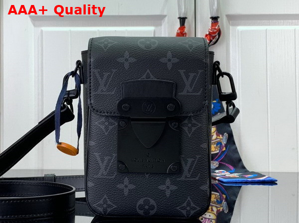 Louis Vuitton S Lock Vertical Wearable Wallet in Monogram Eclipse Canvas Replica