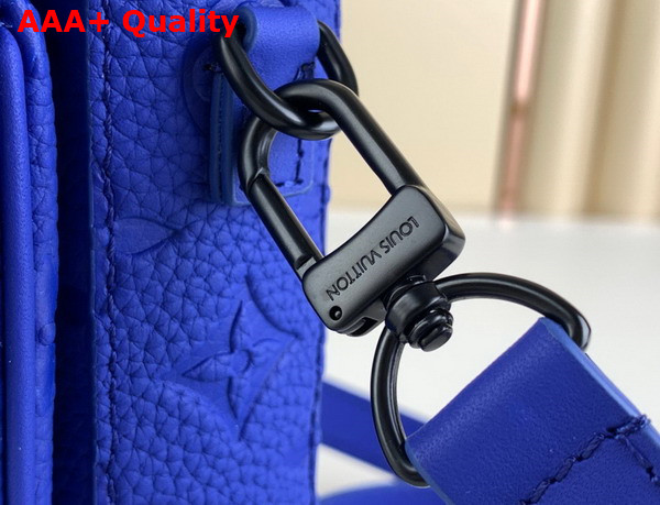 Louis Vuitton S Lock Vertical Wearable Wallet in Racing Blue Taurillon Monogram Cowhide Leather Replica