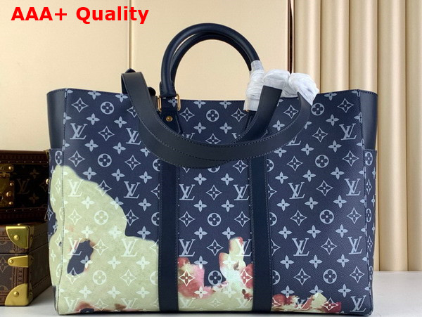 Louis Vuitton Sac Plat 24H Tote Bag in Monogram Bleach Coated Canvas Replica