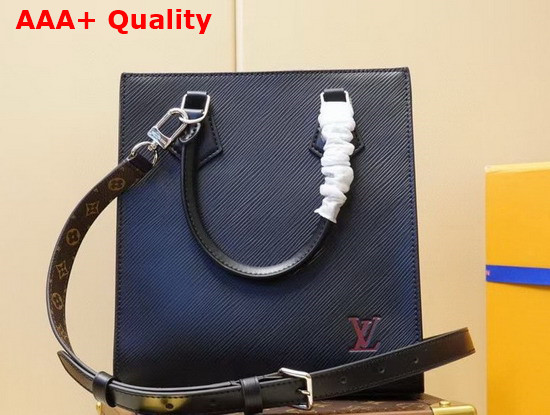 Louis Vuitton Sac Plat BB Black Epi Leather Replica